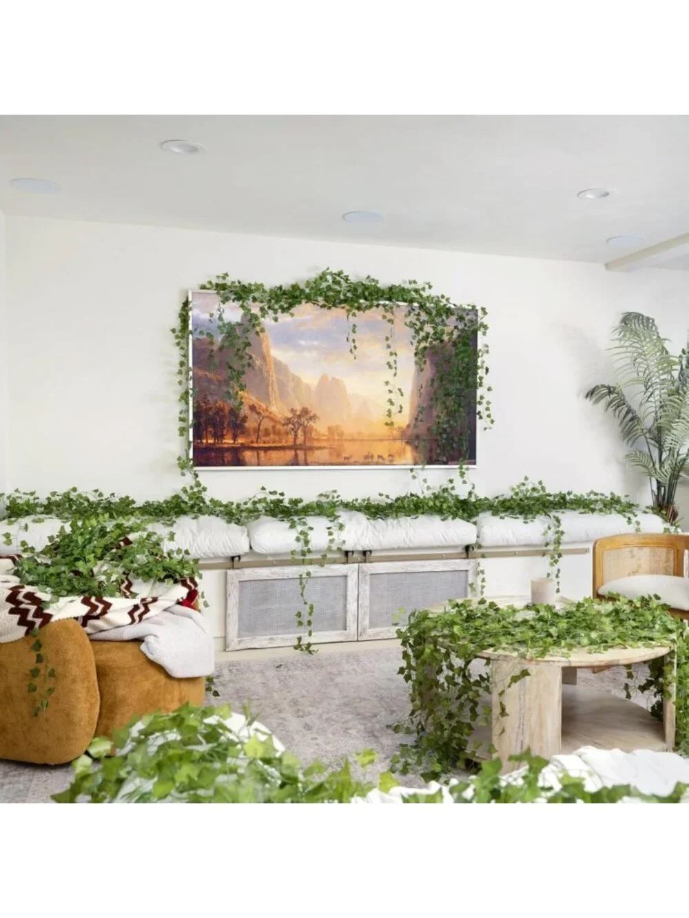 120 Pack Artificial Ivy Vines - 840Ft Greenery Garland for Home Decor & Events